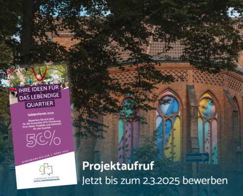 Schmuckbild zum Projektaufruf mit Flyer "Gebietsfonds 2025"